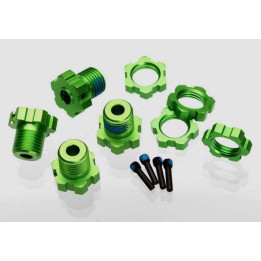 TX-5353G HEXAGONES DE ROUES ALU ANODISES VERT + ECROUS DE ROUES ANODISES VERT (TRX5353G)
