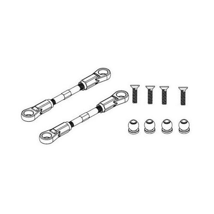 RS-RC903-008 BRAS DE SUSPENSION SUPERIEUR 2PCS - RC701GR/701G/RC706T/RC808T/RC909T