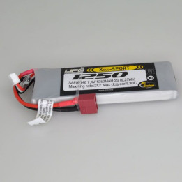 RS-SAF08146 - LIPO 7.4V 1250mAh 2S 30C (SAF08146)