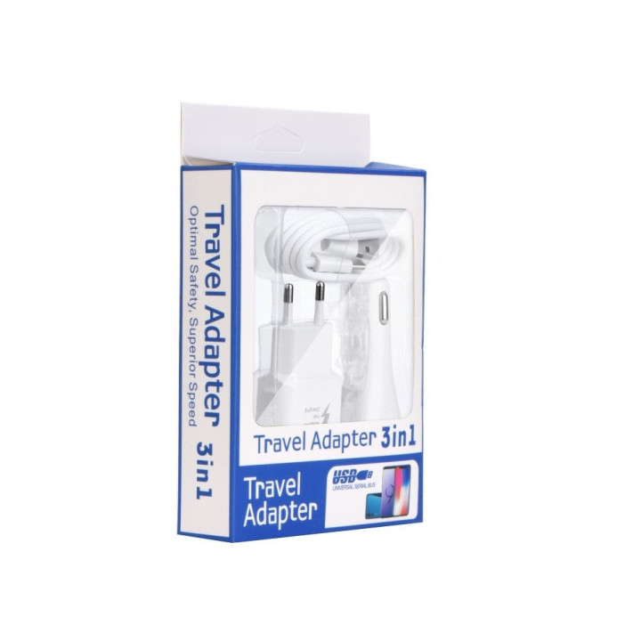AVM-26882-Travel Adaptater 3 in 1 Set for Apple - Lightning box